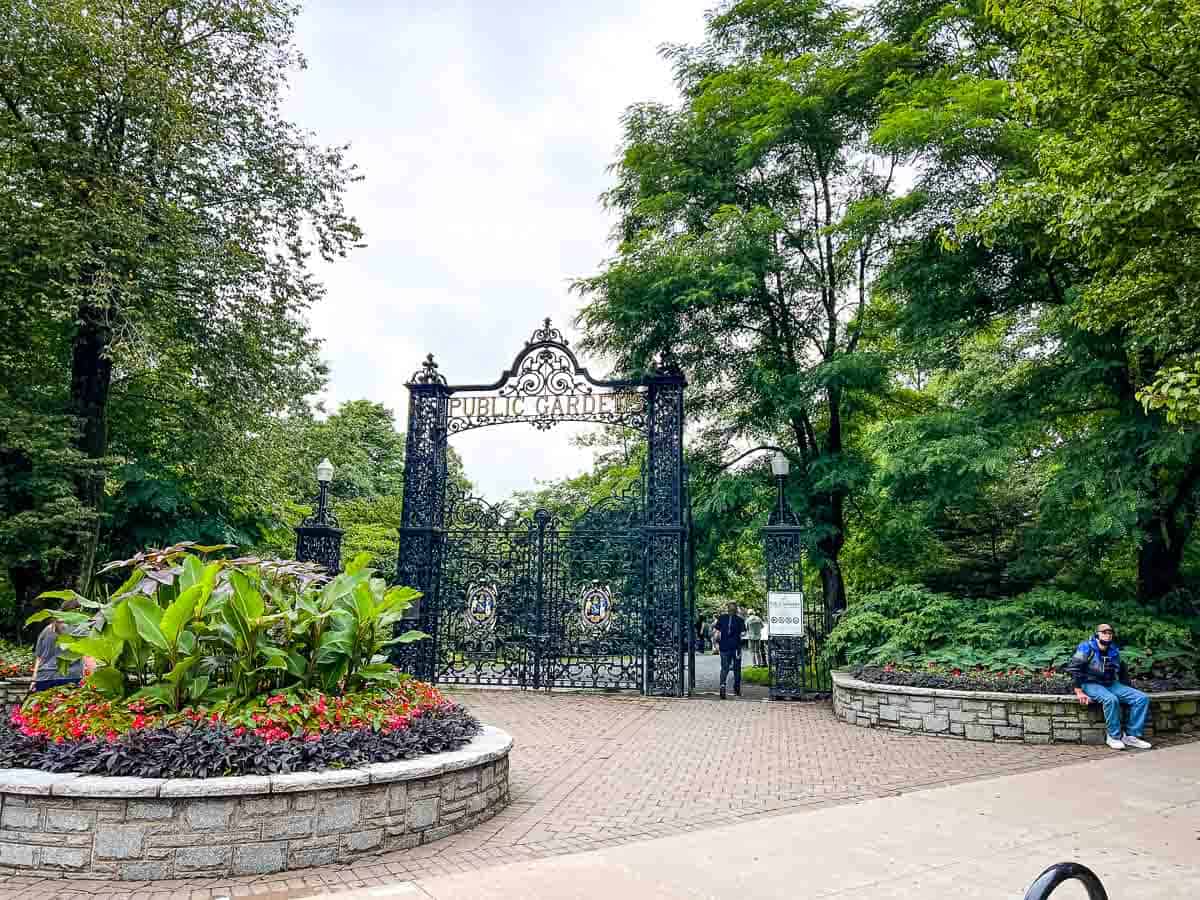 Entrance to Halifax Public Gardens.