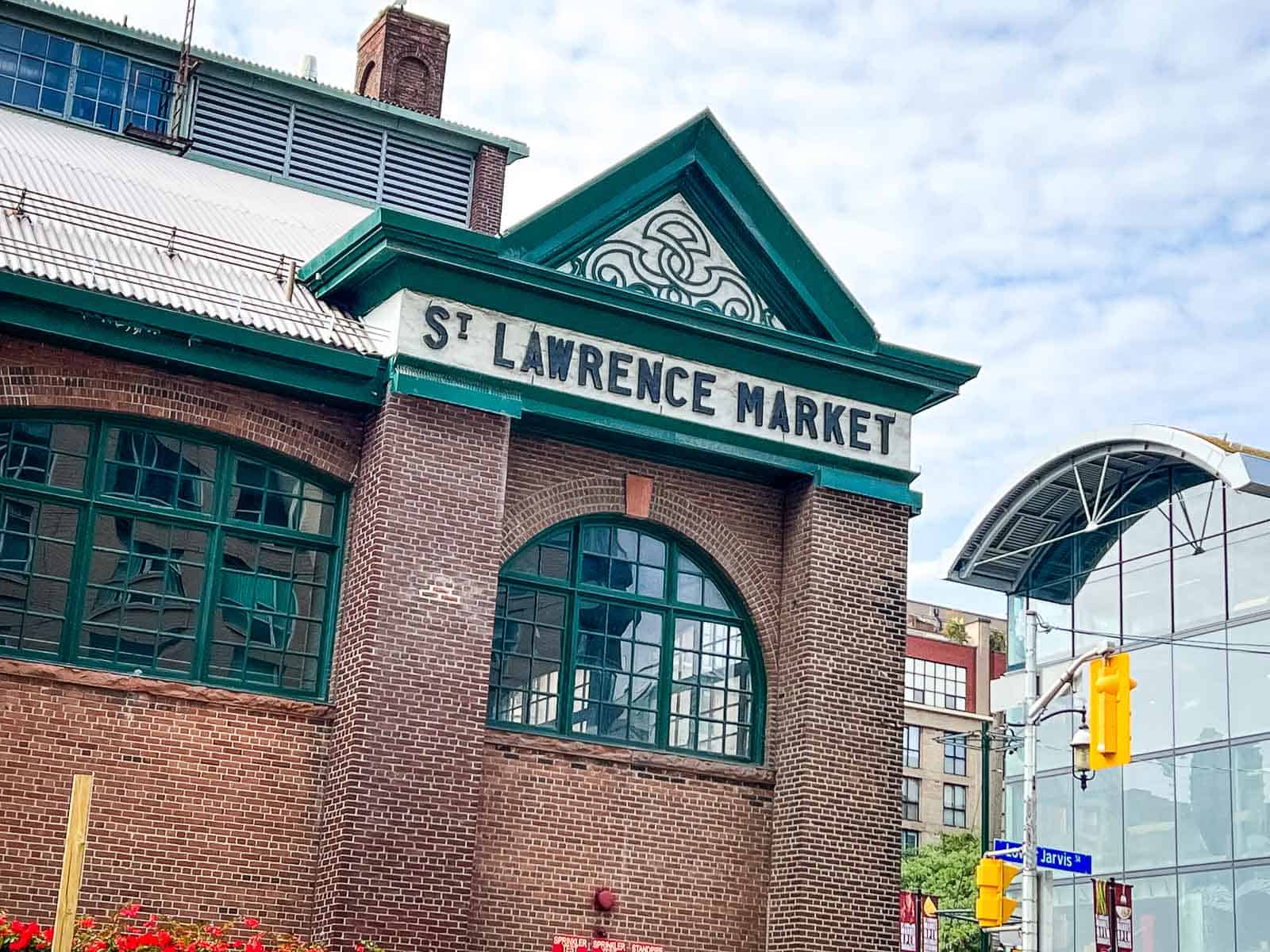St. Lawrence Market Front Logo Outside.