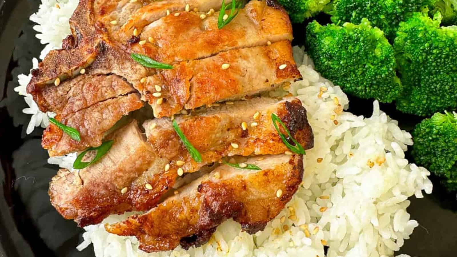 Asian-style pork chops