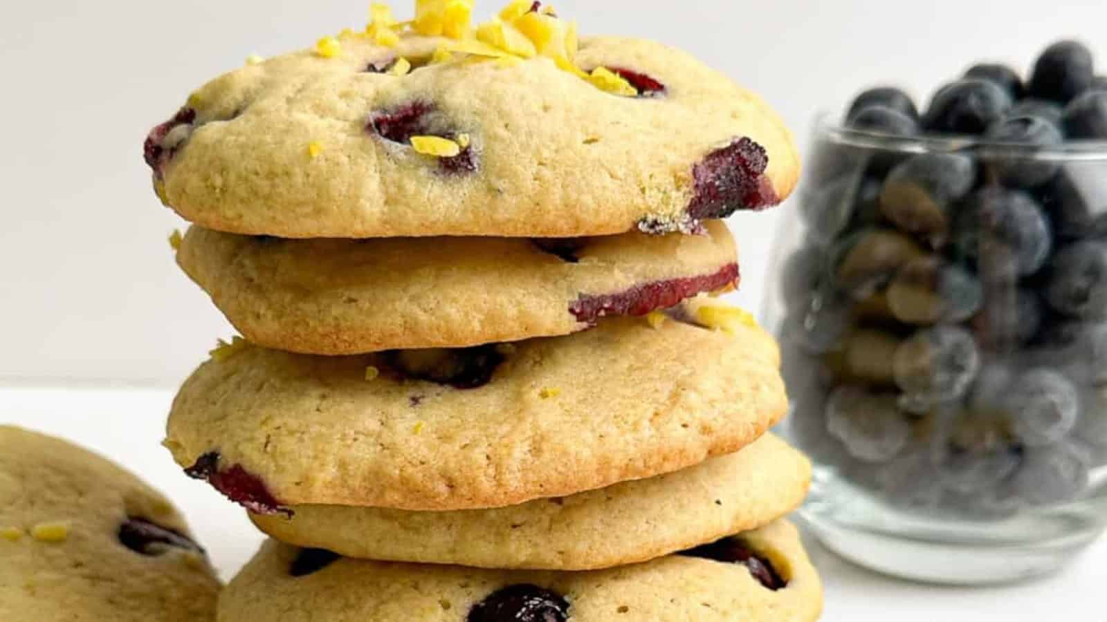 Lemon blueberry cookies.