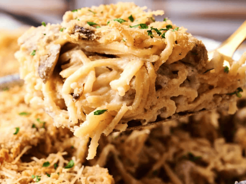 Turkey Tetrazzini . Photo credit: Pocket Friendly Recipes.